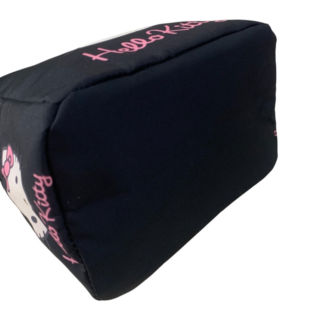 NEW Hello Kitty Front Pocket Insulated Lunch Tote Bag Black Pink White - Picture 5 of 9
